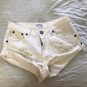 One teaspoon bandits denim shorts size 24